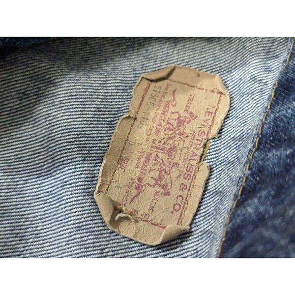 VTG Levi's 1980s Type 3 lll Trucker Jacket Men's Size L Made In USA 57508 rare - Picture 3 of 16